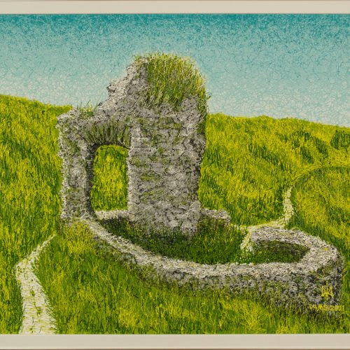 St Declan's Well Ardmore. Acrylic. Plyontanism. Canvas board. 50 X 60 cm. Framed. Mykola Babiy