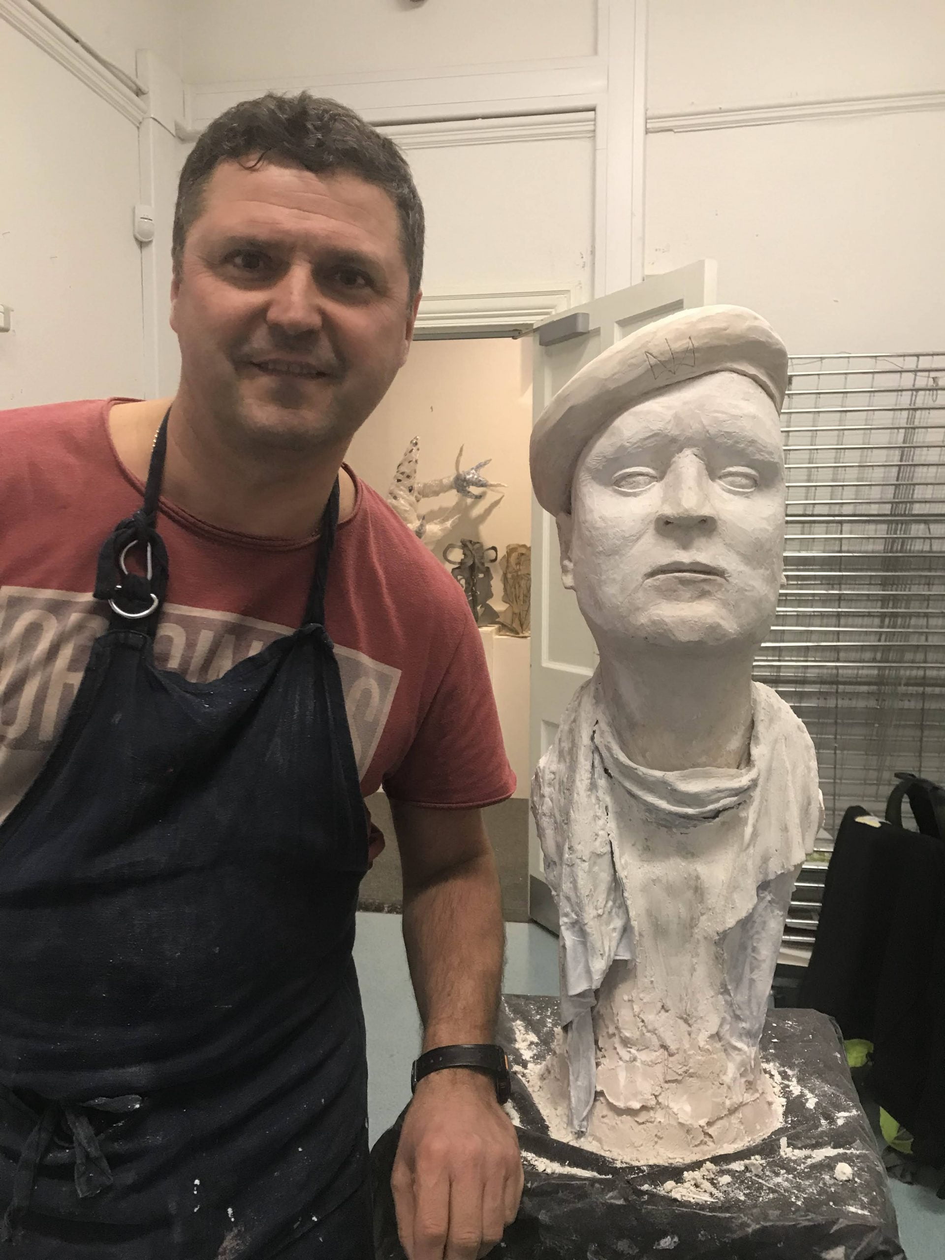 Head Sculpture. Plaster. Mykola Babiy