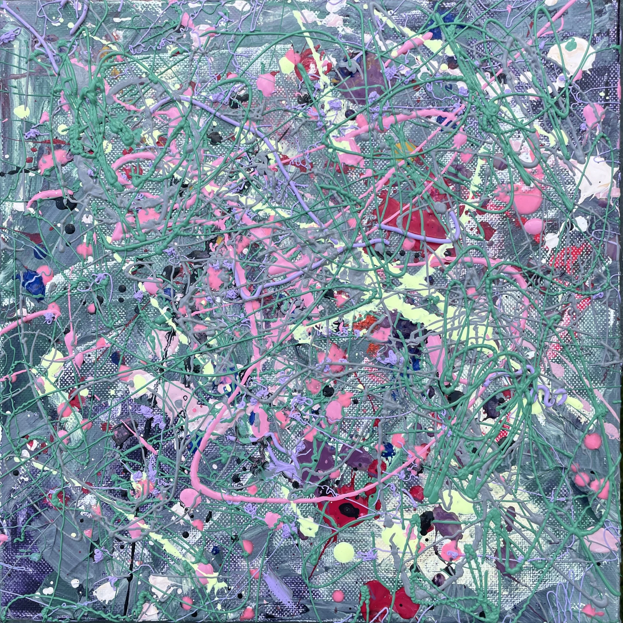 Summer Vibrance. Painting. Abstract. Tangled Lines. Mykola Babiy