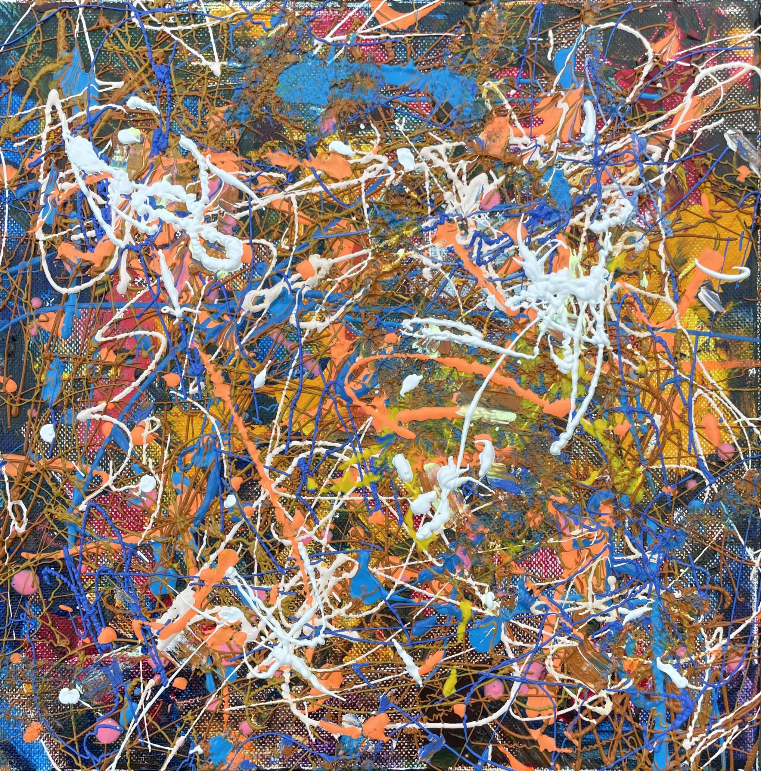 Autumnal Symphony. Painting. Abstract. Tangled Lines. Mykola Babiy